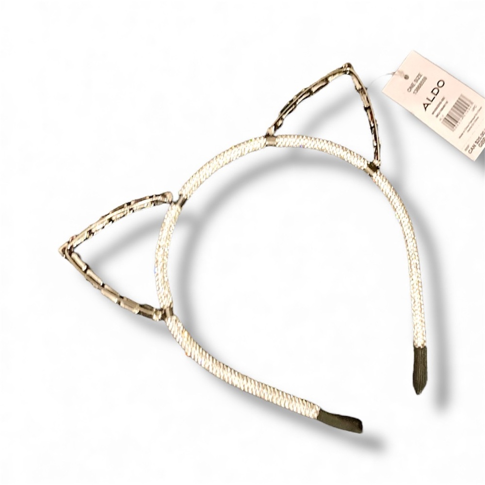 Aldo Cat Ear Kitty Headband with Rhinestones NWT
